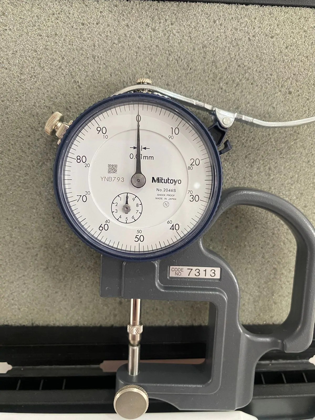 Medidor de Espessura Manual Analógico 10mm/0,01mm